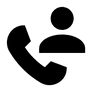 Icon Telefonhörer und Kundendienstmitarbeiter
